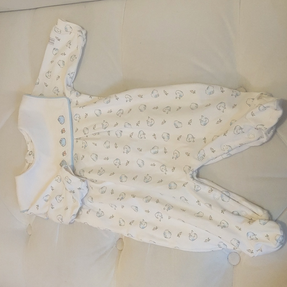 Absorba white and blue onesie